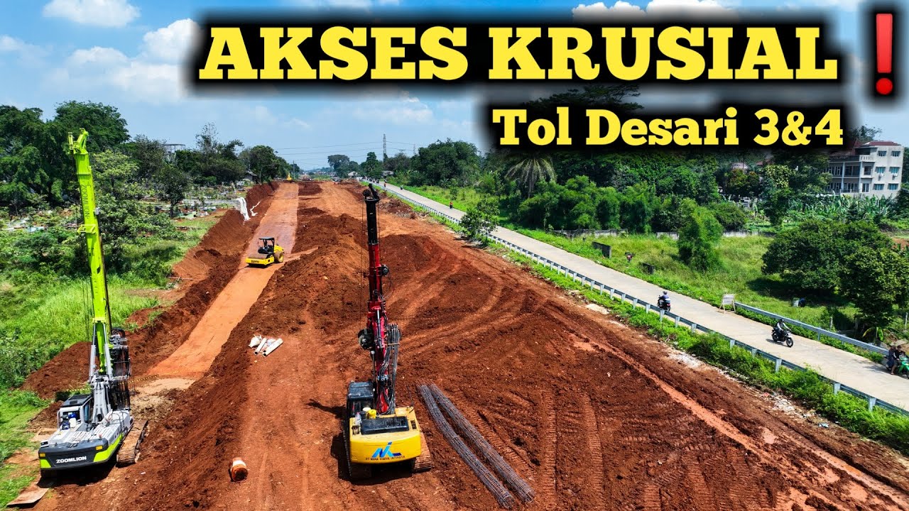 GERBANG TOL BOJONGGEDE: Progres Terbaru Akses Kunci Tol Desari 3 & 4