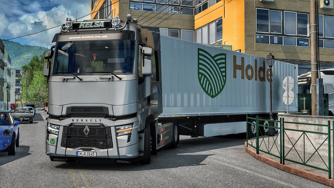 Driving Across Narrow Tight Roads Of Greece | Renault T 480TC | #ets2 1.53