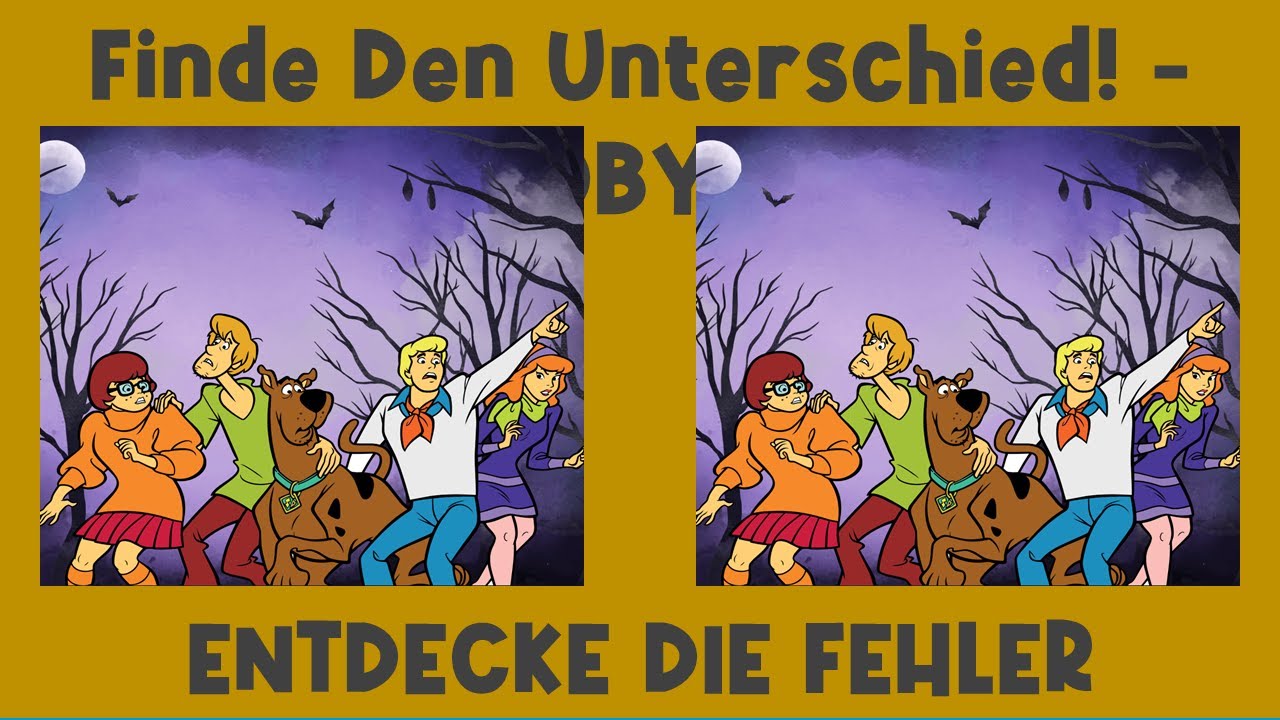 Scooby Doo - 🔎 Bilder R&auml;tsel ⏳ Finde den Fehler - Kinderserie