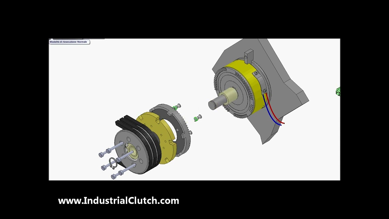 Telcomec Electromagnetic Tooth Clutch with Bearings - GDF/F Series