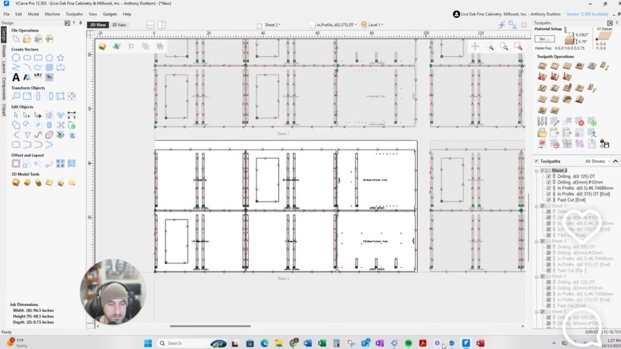 Mastering Cabinet Design using SketchUp w/ Cabinet Sense Extension  and Vectric V-Carve Pro 🛠️