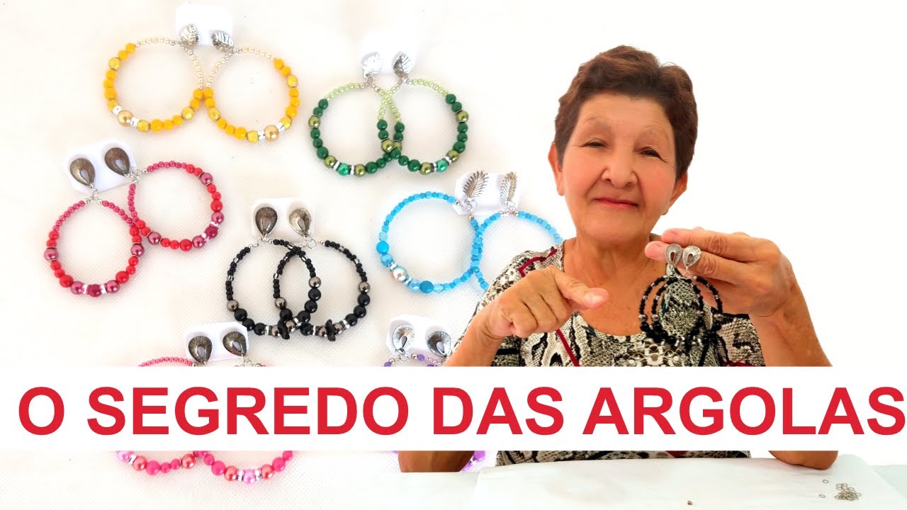 Meu jeito de fazer brincos de argolas (TODO PASSO A PASSO)
