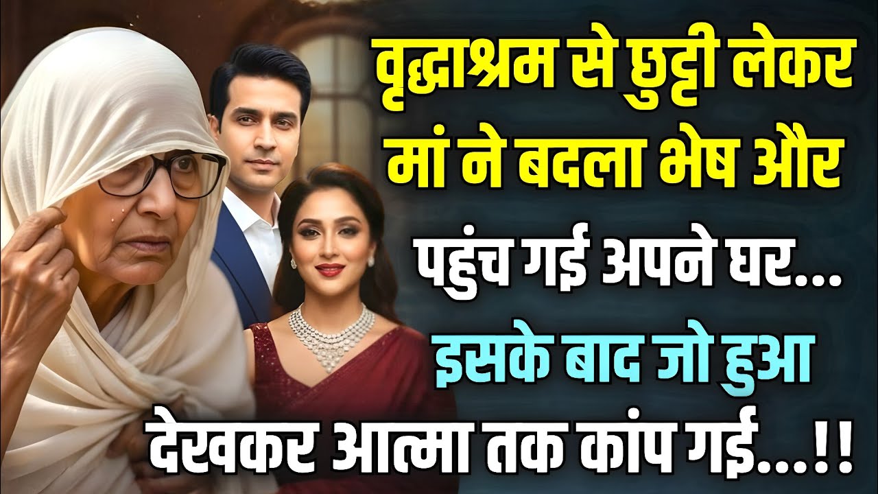 वृद्धाश्रम से लौटी मां ने बदला भेष… अपने ही घर में देखा ऐसा सच कि आत्मा कांप गई!