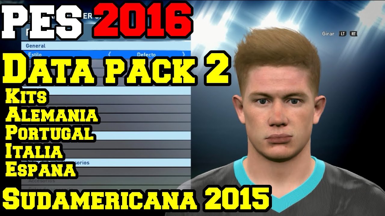 PES 2016 | Data pack 2 | 3 DIC | Caras, Kits, Copa Sudamericana 2015
