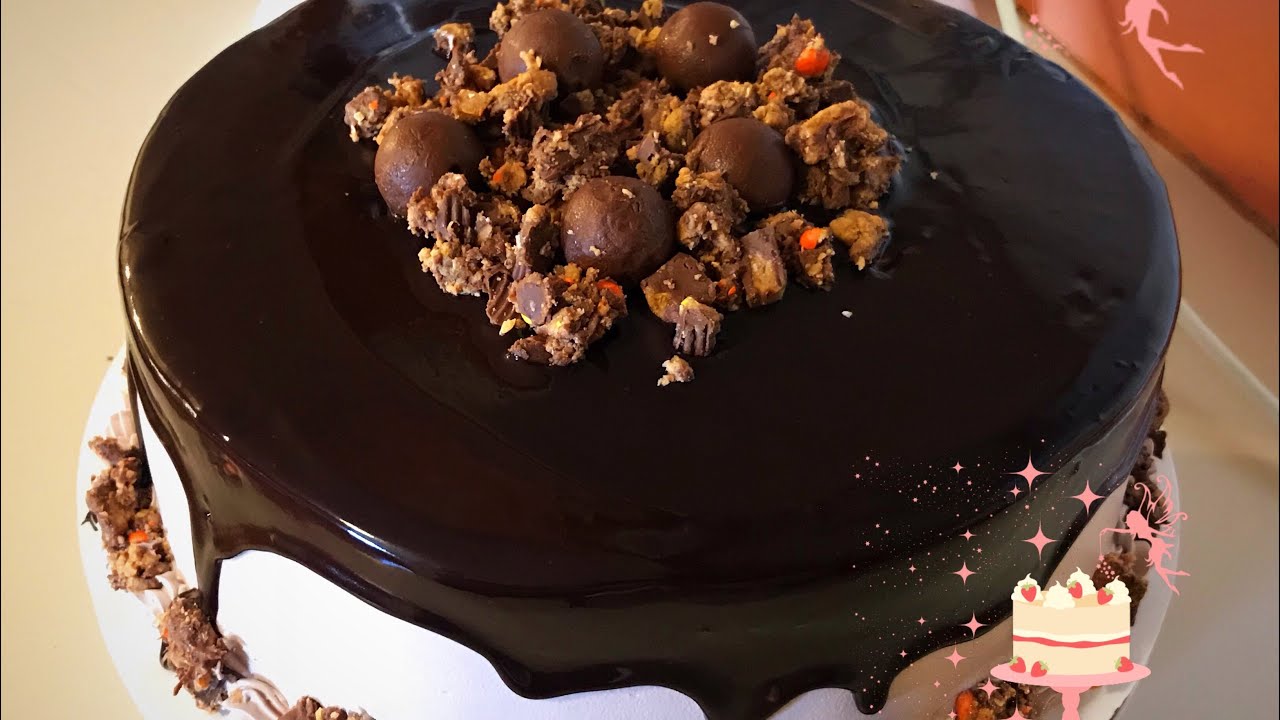 Pastel de crema de cacahuate ( peanut butter cake)