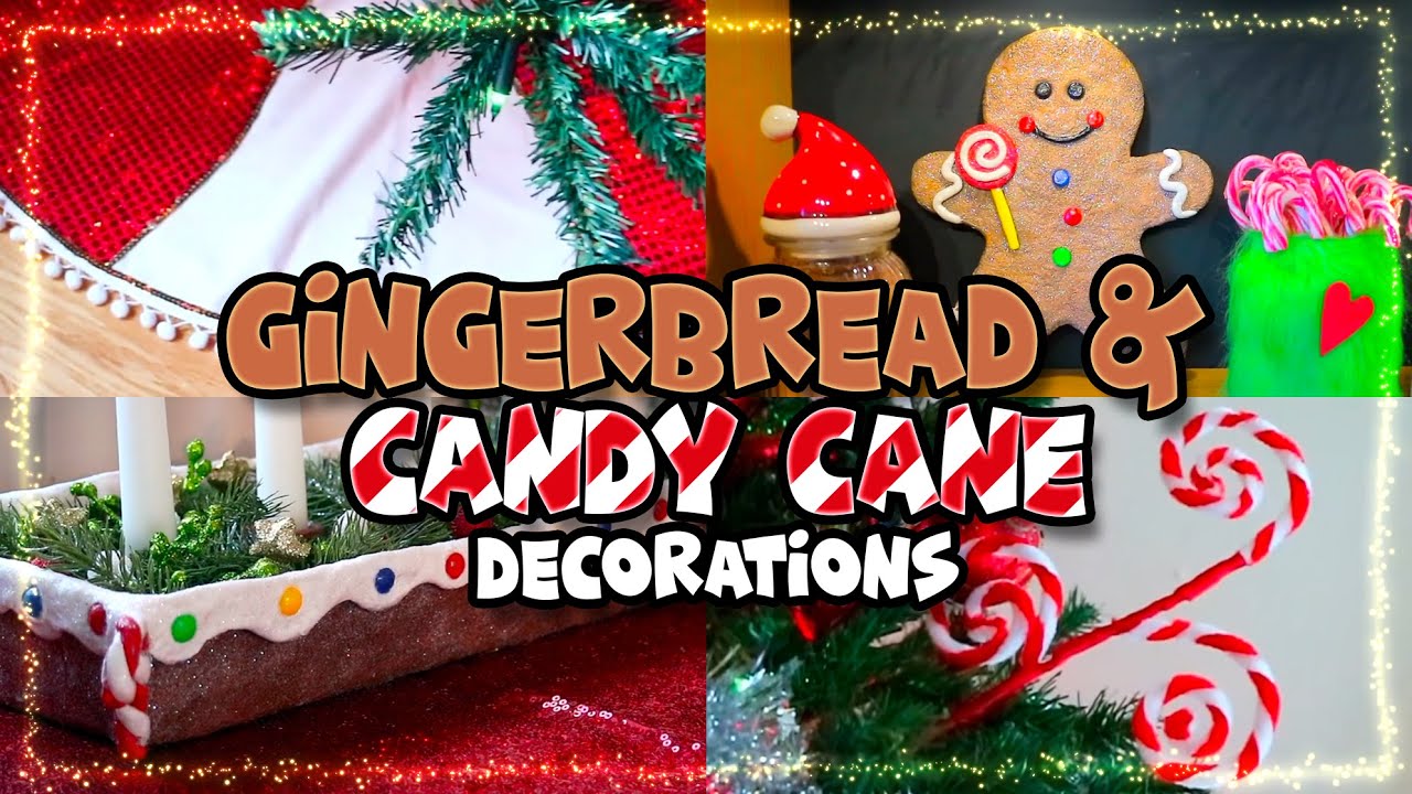 Gingerbread & Candy Cane Christmas Decorations | Christmas 2021
