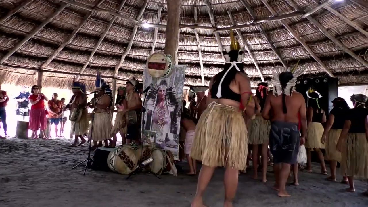 Grupo de Toré Potiguara da Aldeia São Francisco.   I Festival Garapirá.@oswaldogiovanninijr .