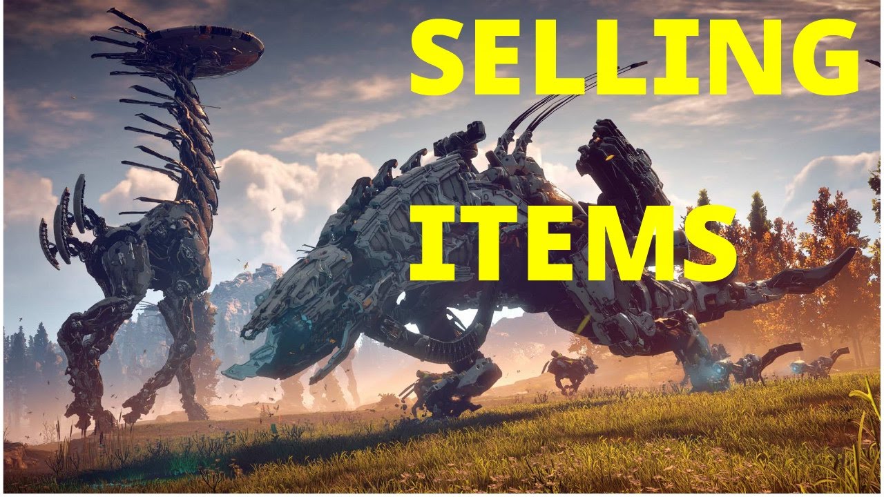 Horizon Zero Dawn Selling items to a vendor,how to