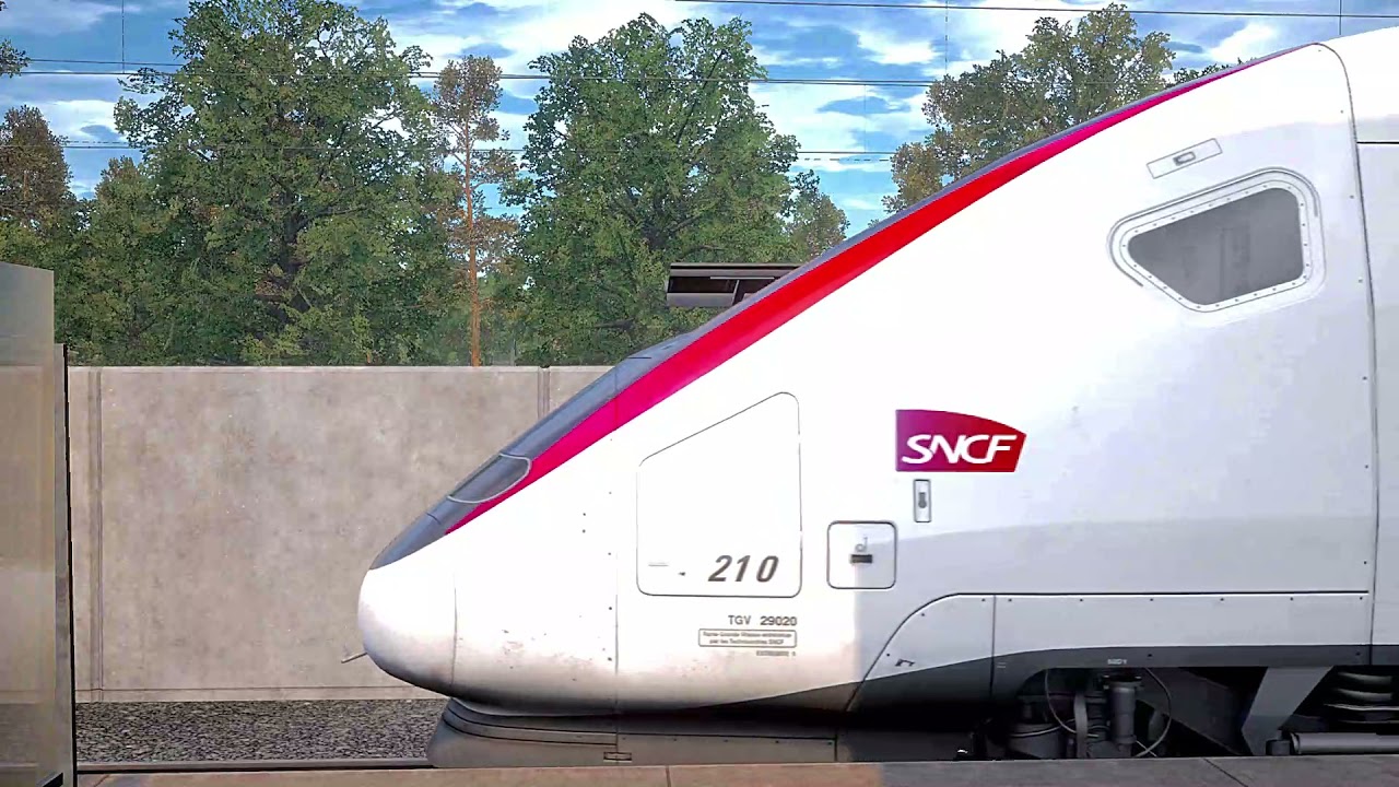 3 TGV trains at Aix en Provence TGV