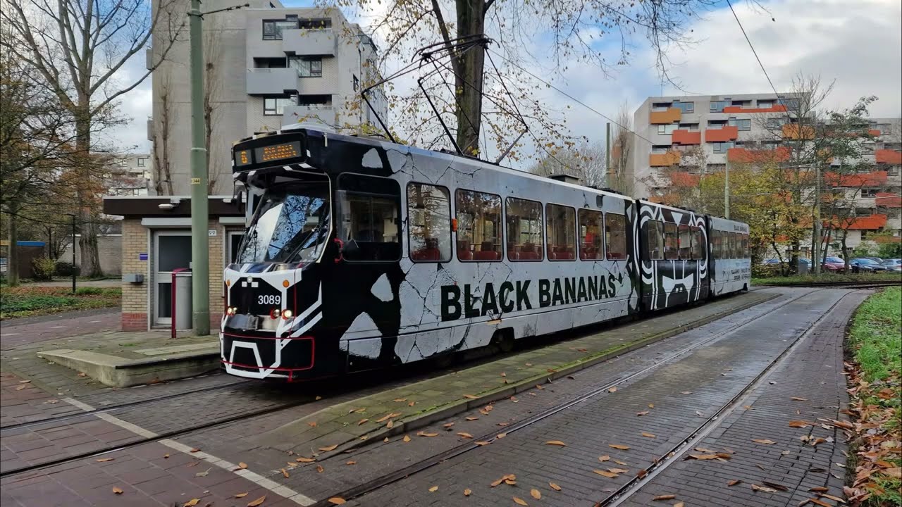 HTM tramlijn 6 Leidschendam Noord - Den Haag Leyenburg | BN GTL8 3089 Black Bananas | 2022