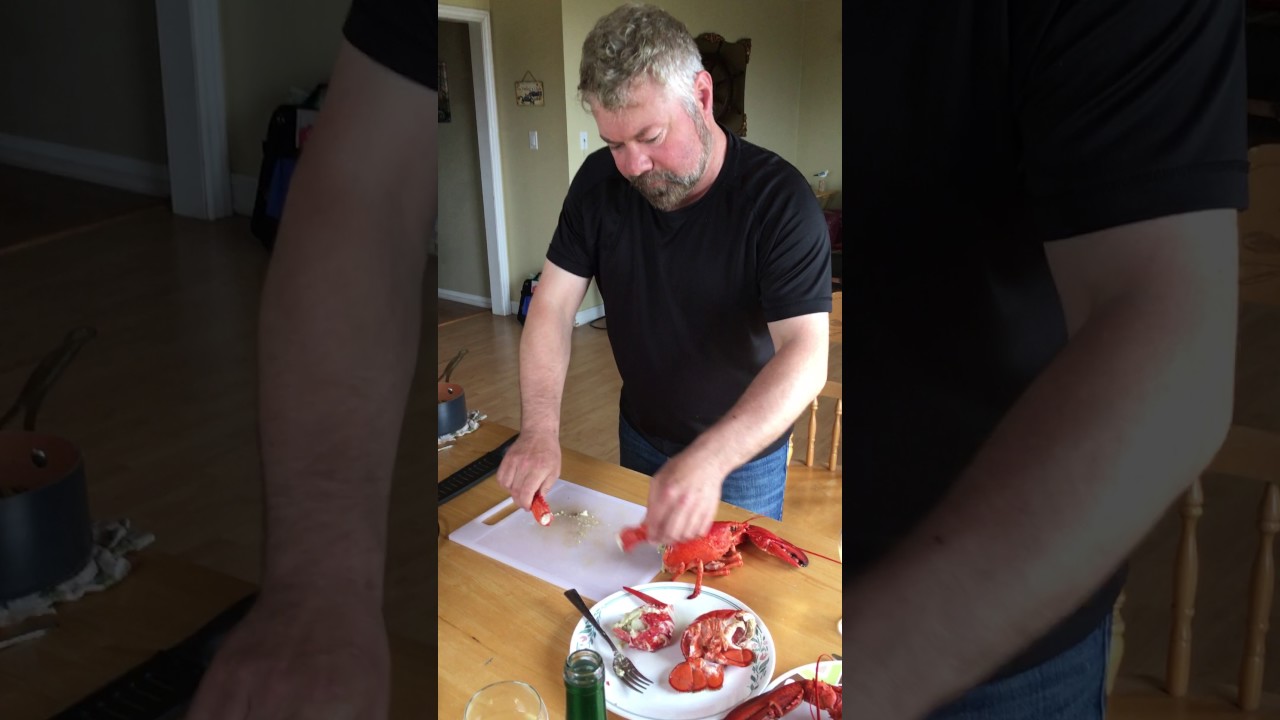 How to eat a lobster Cape Breton, Nova Scotia