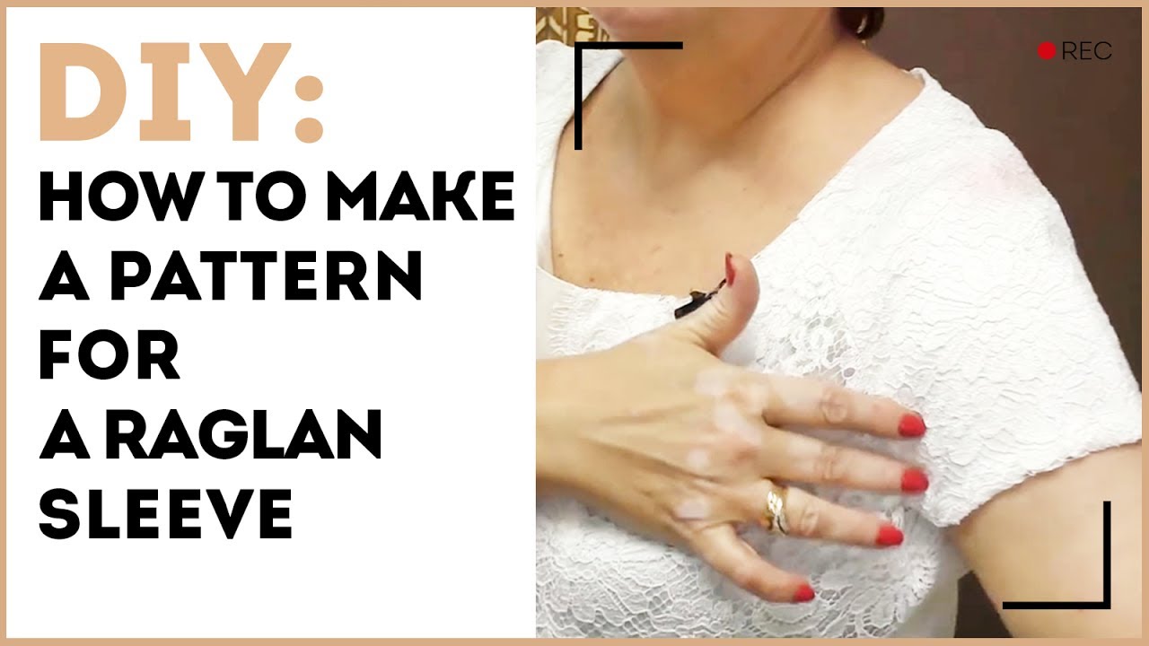 DIY: How to make a pattern for a raglan sleeve. Designing a summer top with the raglan sleeves.