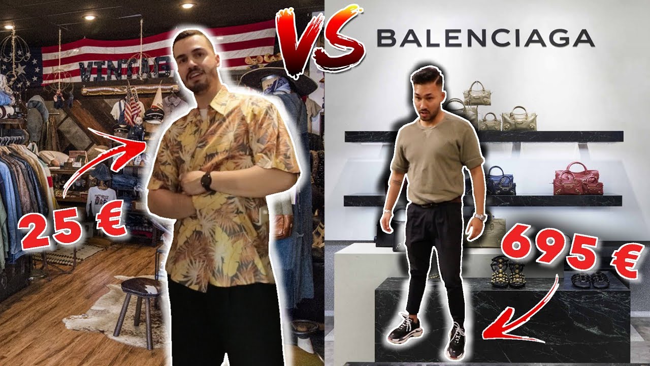 LUXUS DESIGNER SHOPPPING VS GÜNSTIGE VINTAGE LÄDEN