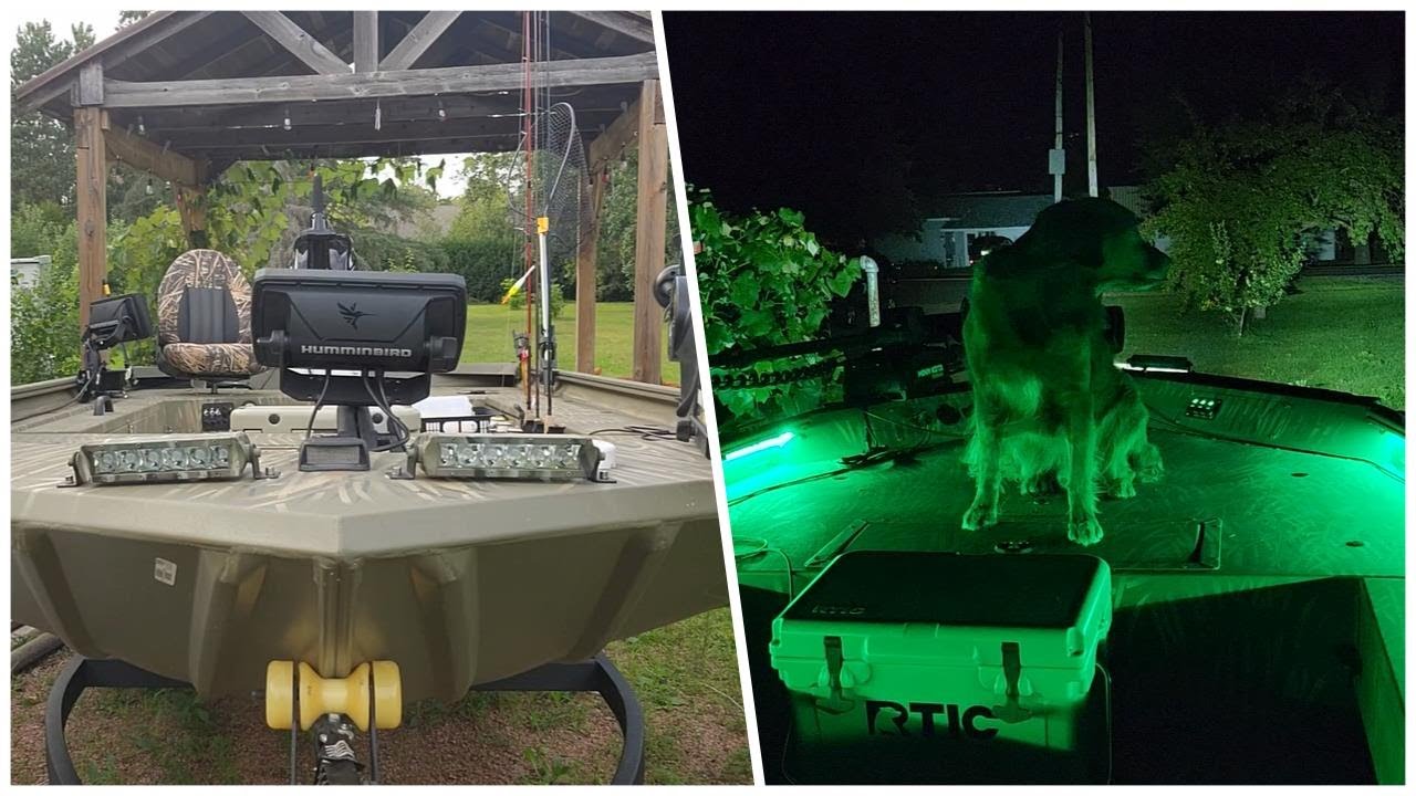 1654 Tracker Grizzly Sportsman Jon Boat LED light Project