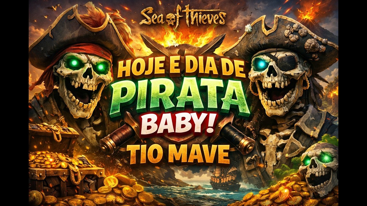 Hoje é dia de pegar ouro #seaofthieves   #tiomave #live