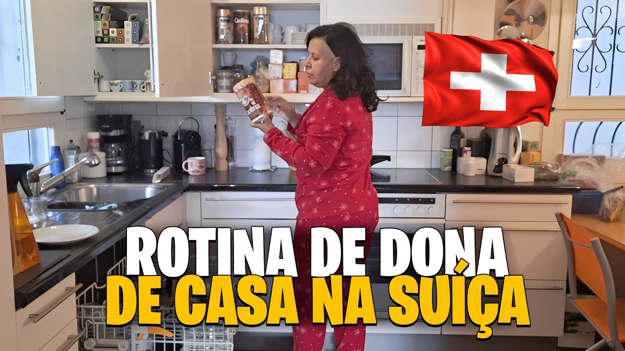 ROTINA DE DONA DE CASA NA SUÍÇA 🇨🇭 | ORGANIZAÇÃO, CAFÉ E BATE-PAPO