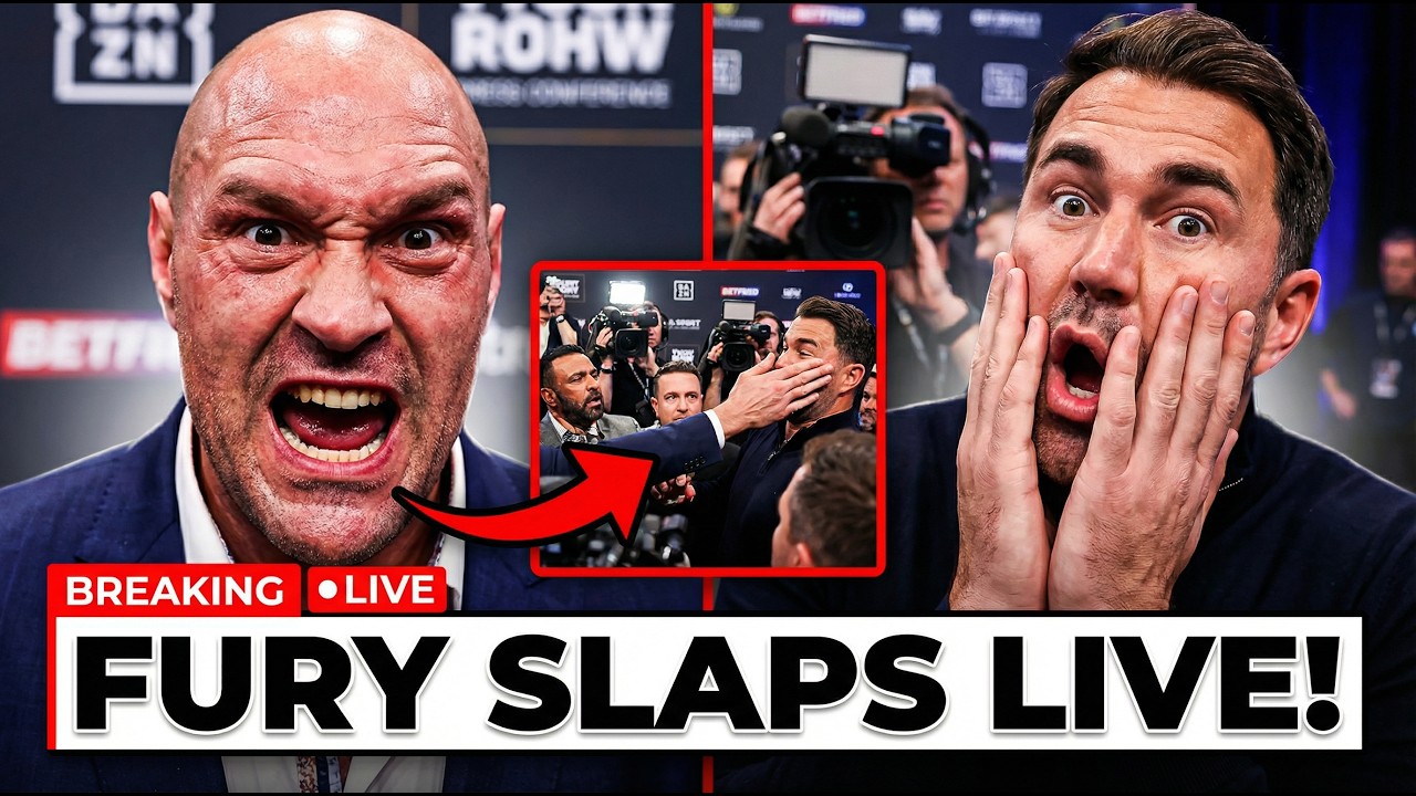 TYSON FURY SNAPS! SHOCKING SLAP At Heated Face-Off (CHAOS ERUPTS)