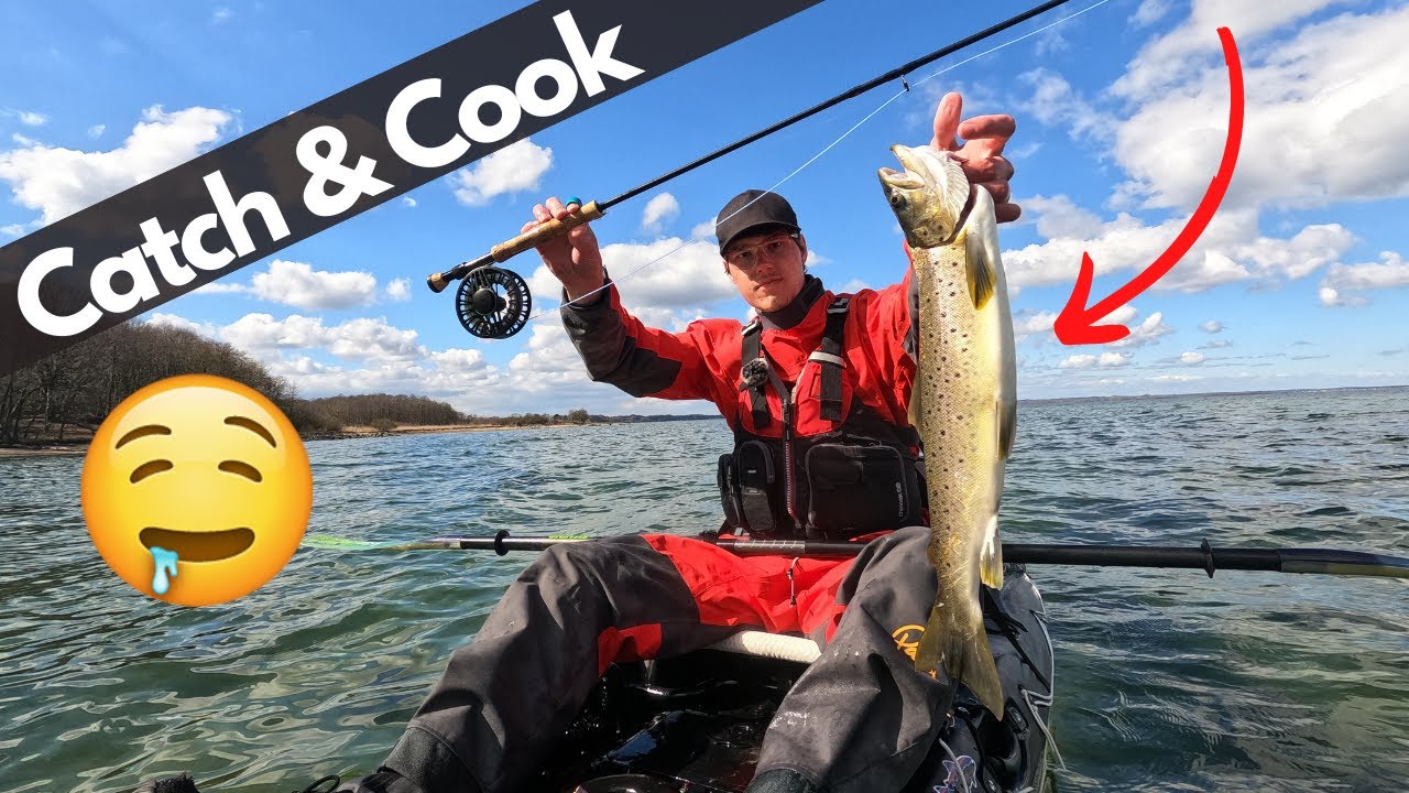 Meerforellen hassen diesen Trick!! | Meerforellenangeln vom Kajak | + Catch & Cook