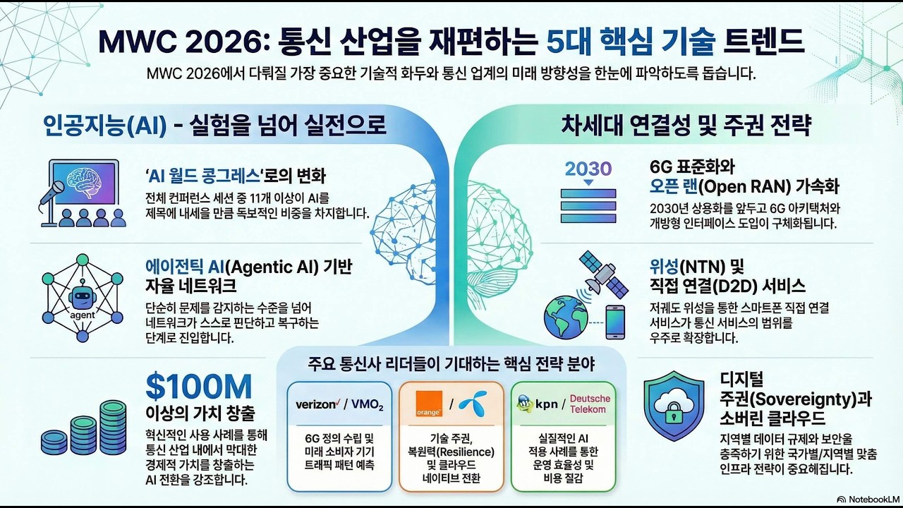 MWC 2026 핵심 트렌드 미리보기: AI가 지배할 통신 산업의 미래