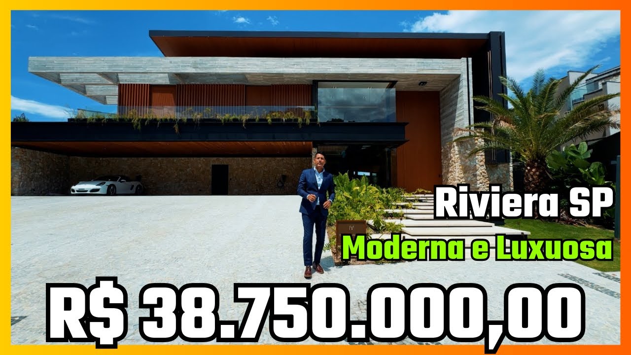 MANSÃO MODERNA E LUXUOSA - R$ 38.750.000,00 LITORAL NORTE
