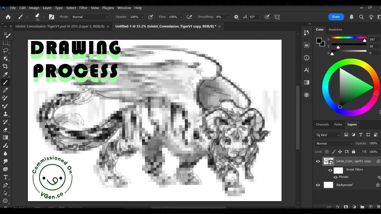 Creature Commission Sketch - VGen