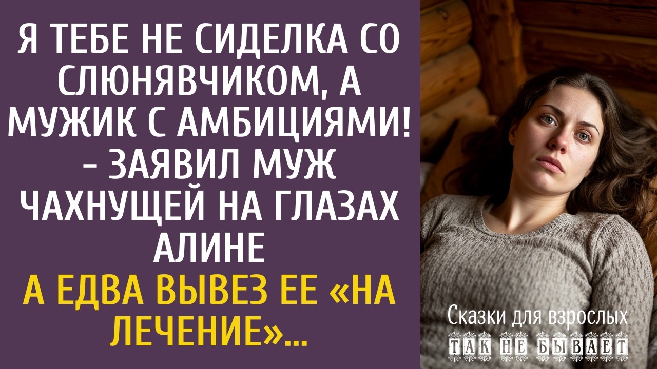 Я тебе не сиделка со слюнявчиком, а мужик с амбициями! - заявил муж чахнущей на глазах Алине…