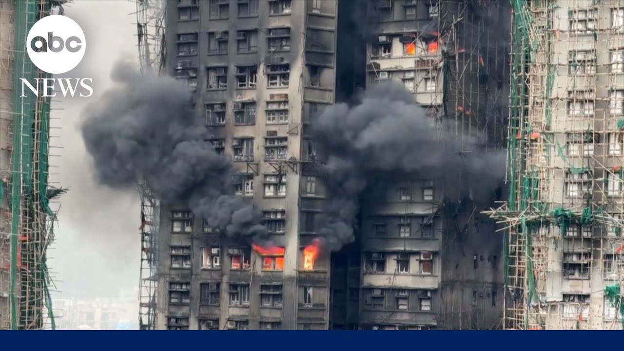Hong Kong fire death toll rises to 55 people with fires still burning, officials say