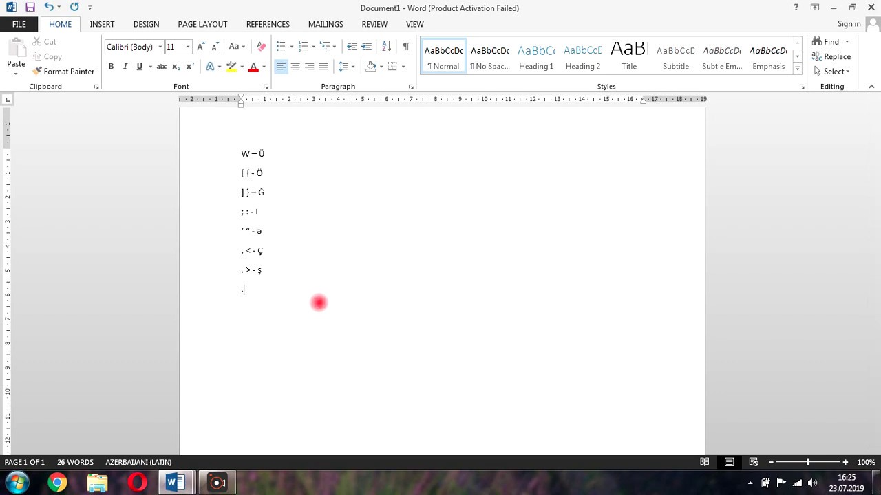Ofis proqramlarına giriş, Microsoft Office Word, Home menyusu, hissə - 1.