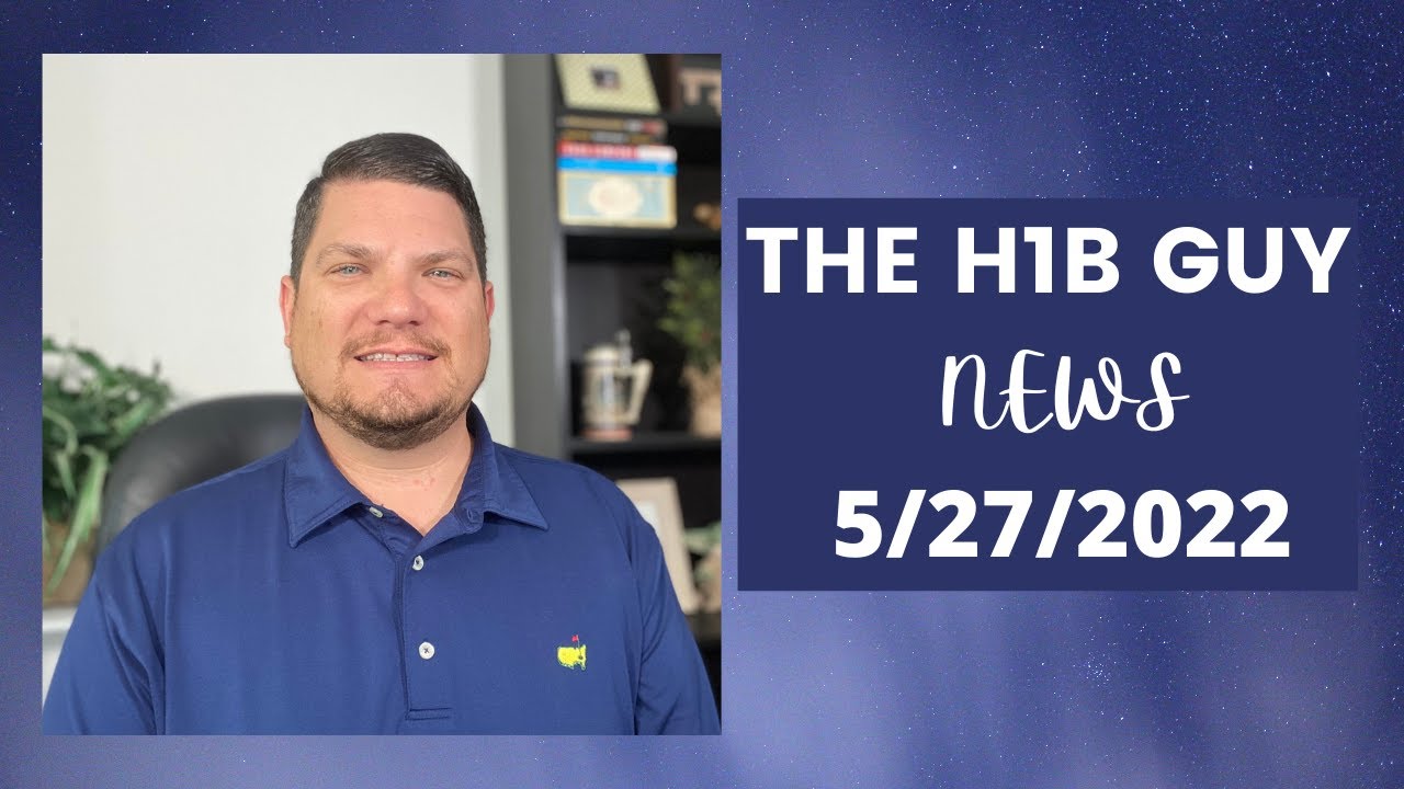 THE H1B GUY NEWS (5/27/2022) Meta H1B Class Action, Envoy 2022 Immigration Trends, Enrollment Drops
