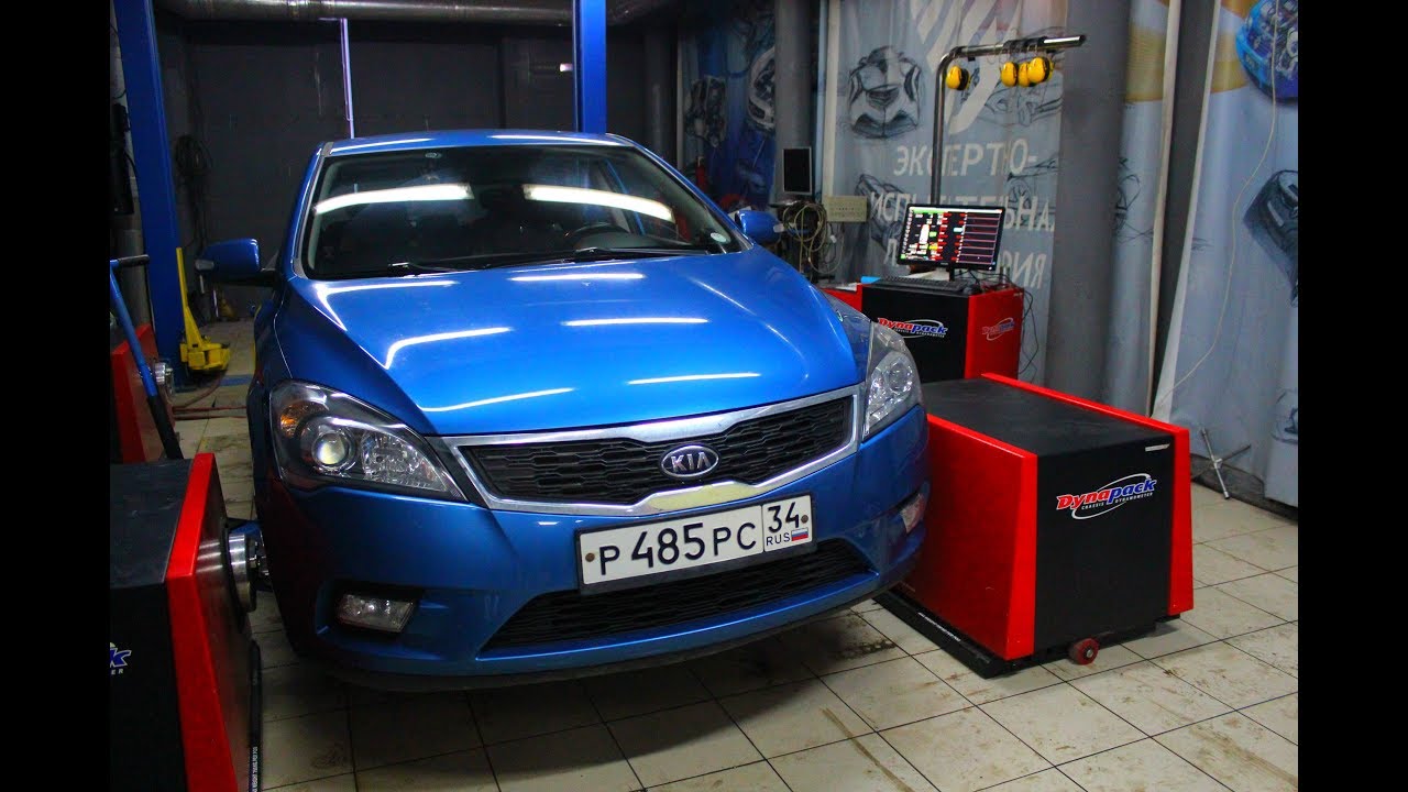 Kia Ceed 1.6 чип тюнинг на стенде