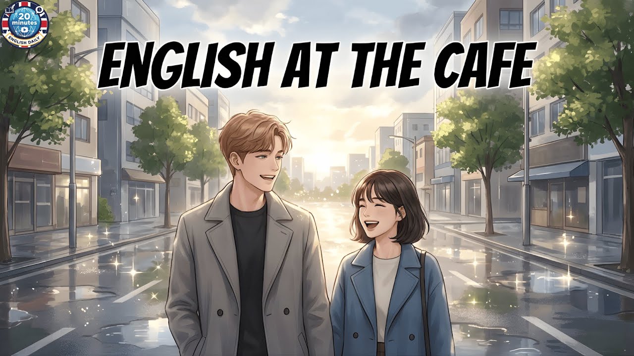 The Rainy Café: A Cozy English Story  | 30 Mins English Daily (Slow English)