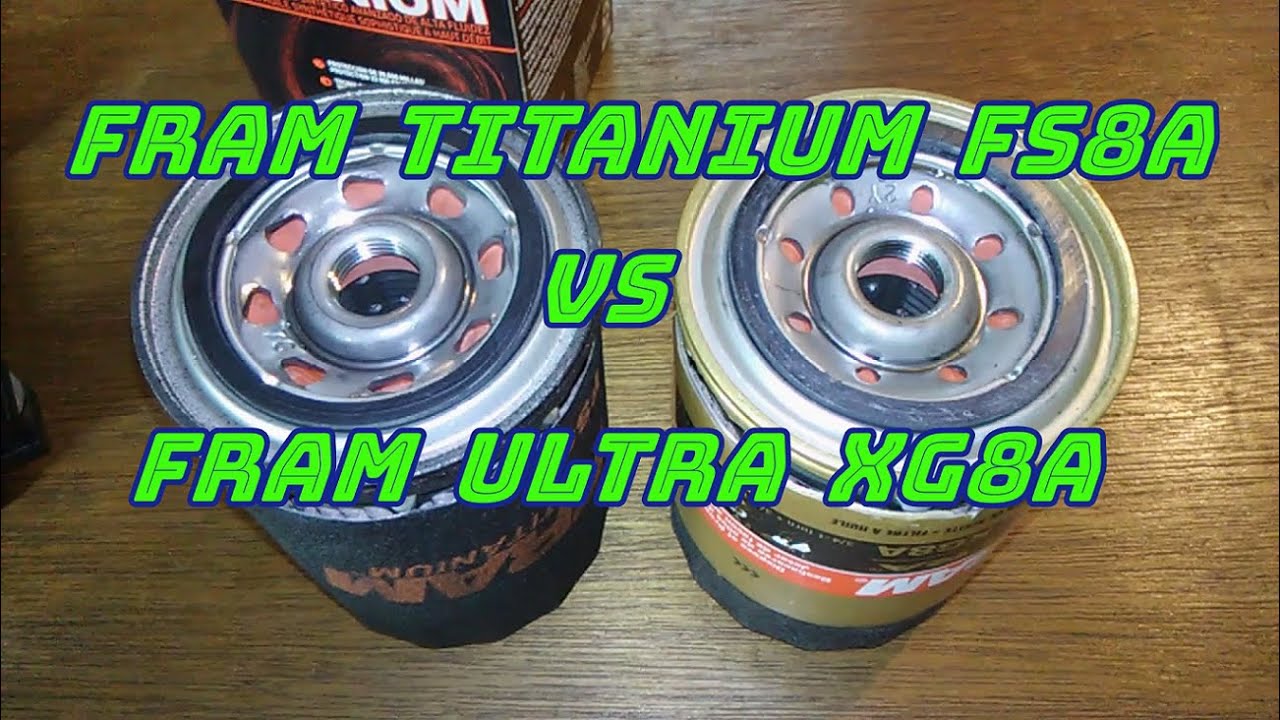 Сравнение масляных фильтров Fram Titanium Cut Open FS8A и Fram Ultra Cut Open XG8A