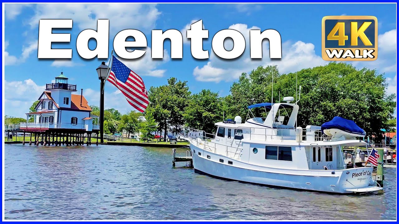 【4K】WALK EDENTON North Carolina NC 4k video USA Travel vlog