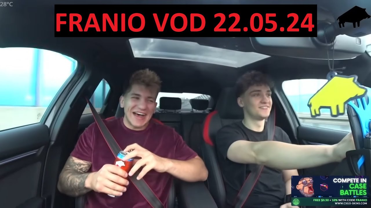 FRANIO STREAM VOD 22.05.24 - KICK DZIEŃ 1