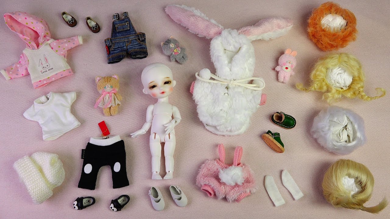 ★구체관절인형 쎄이렌 위피 자두 개봉기/가발,옷입히기★Ball Jointed Doll Sseiren Weepy JADU Unboxing/Doll dress up/BJD/asmr