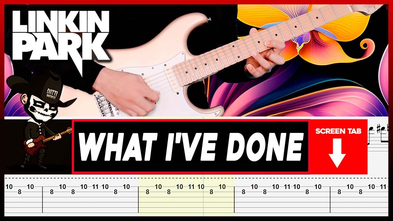 【LINKIN PARK】[ What I've Done ] cover by Masuka | LESSON | GUITAR TAB
