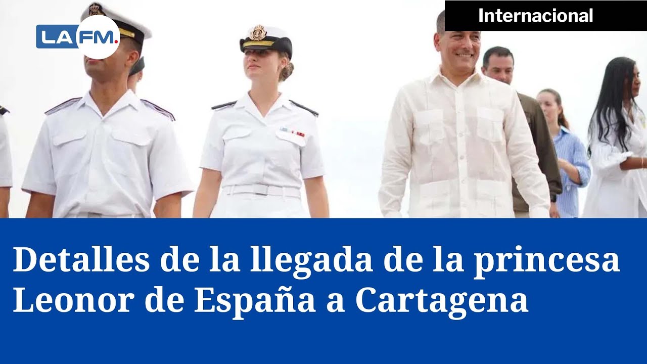 Así fue la llegada y la visita de la princesa Leonor de España a Cartagena
