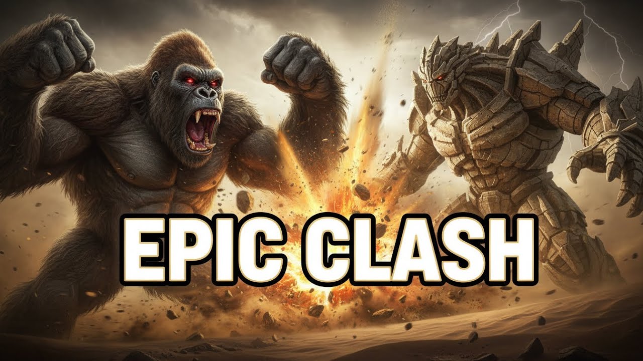 King Kong vs Desert Colossus Prime | EPIC CLASH in the Forbidden Dunes