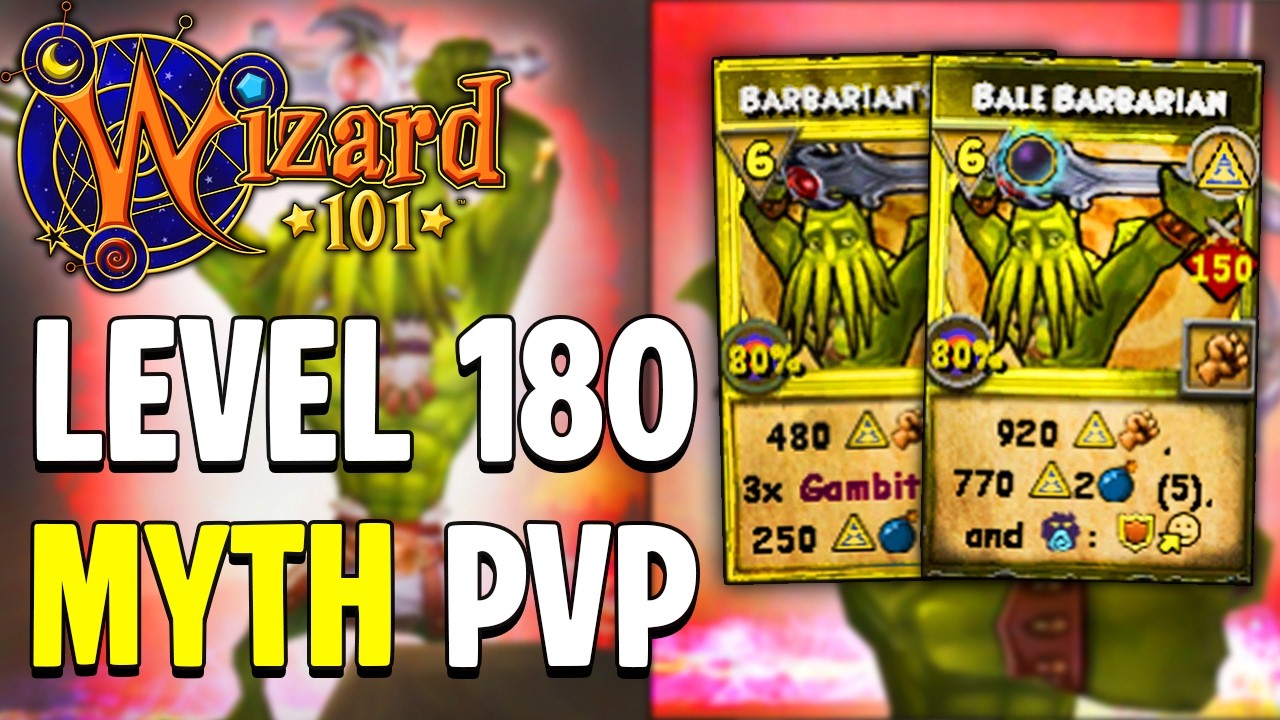 Wizard101 Уровень *180* Рейтинговое PvP: Миф против Смерти… Кто же победит?