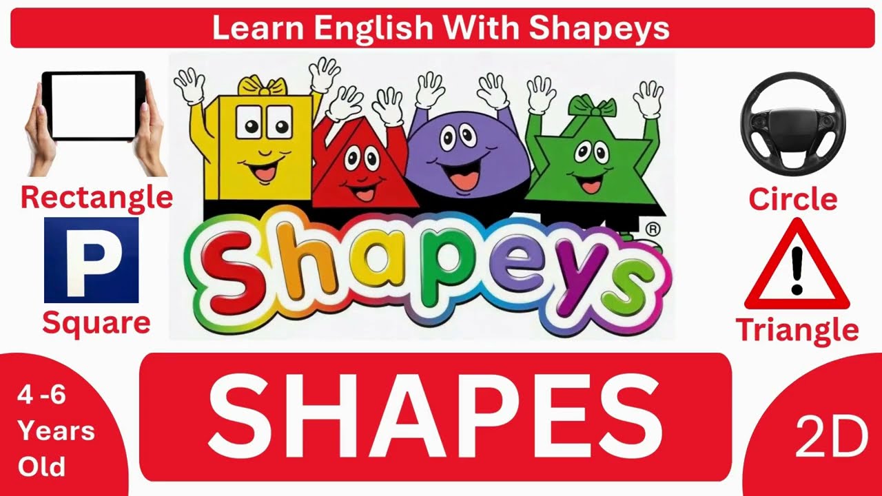 Learn 2D Shapes for Kids | Fun Preschool Shape Quiz | Shapeys Education