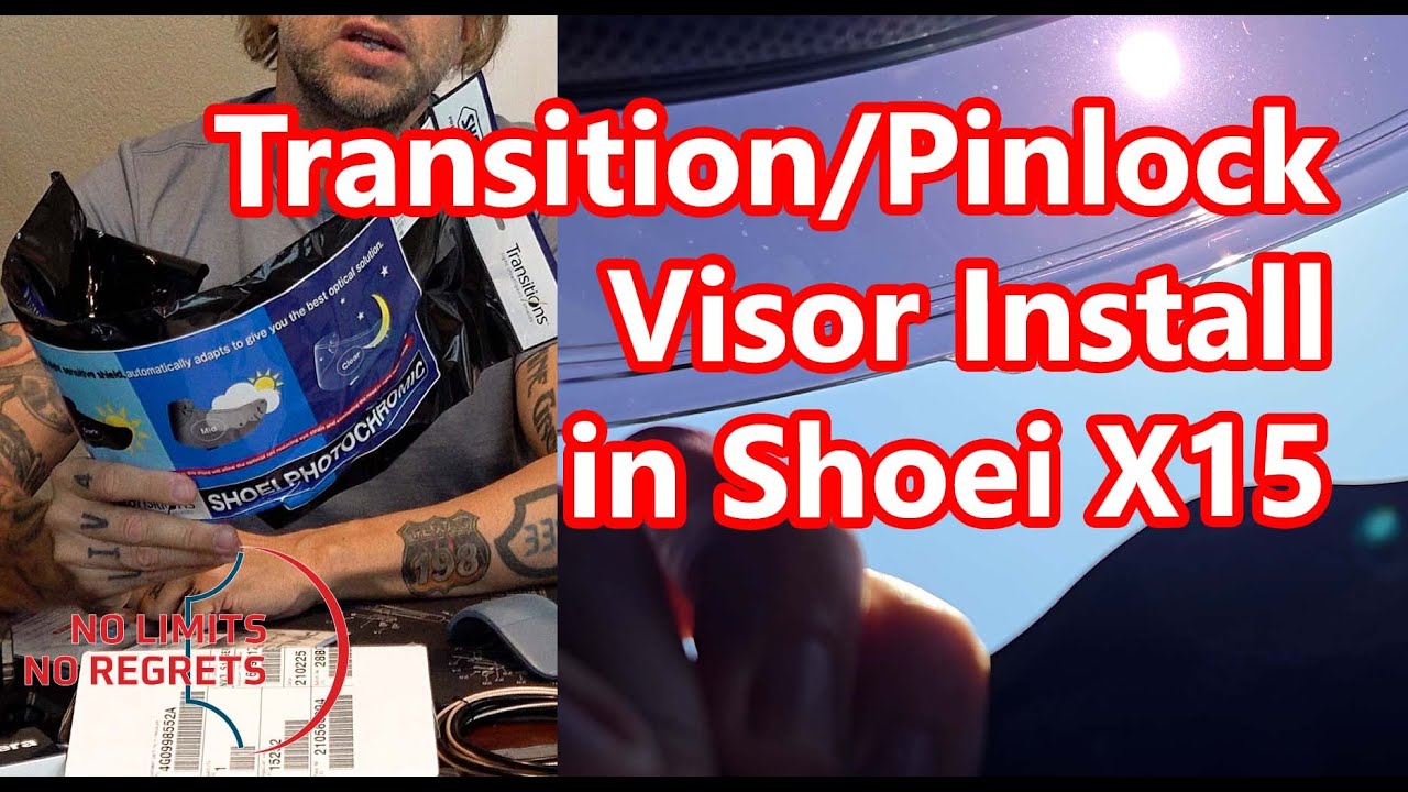 TRANSITION VISOR INSTALL w/ PINLOCK - Shoei X15 Helmet Visor Install