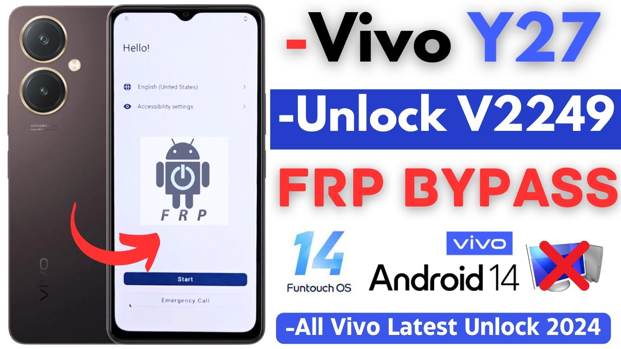 -Unlock Vivo Y27 FRP Bypass [Without PC] - All Vivo Latest Security Frp Google Account -No SIM Lock!