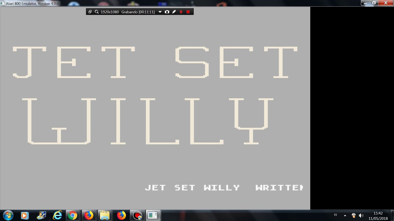 Jet Set Willy - Atari 8-bit - emulador Atari 800 Emulator Version 4.0.0