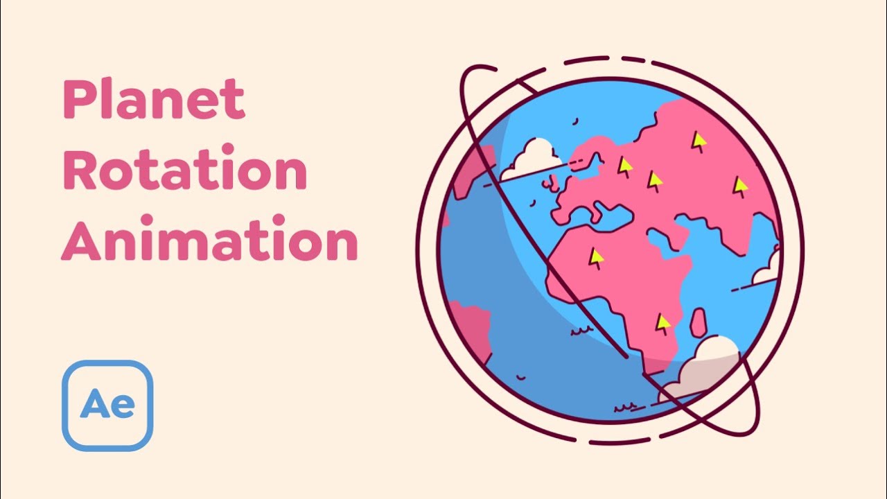 Planet Rotation Animation [After Effects Tutorial]