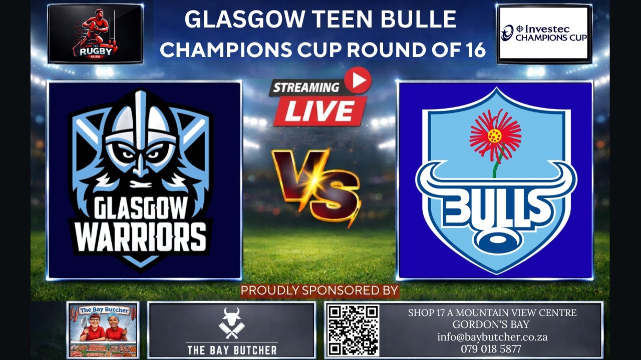 Glasgow Warriors vs Bulls 2026 Champions Cup Live Commentary In Afrikaans