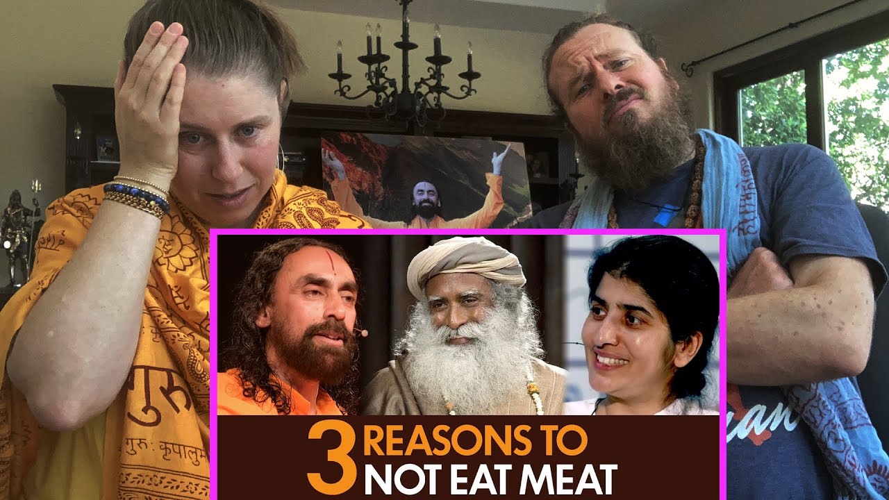 Три причины перестать есть мясо | Видео с реакцией Садхгуру Б.К. Шивани Свами Мукундананды