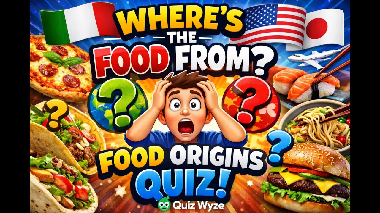 🍕Can You Guess the Origin of These 10 Famous Foods? (5 Sec Quiz!)