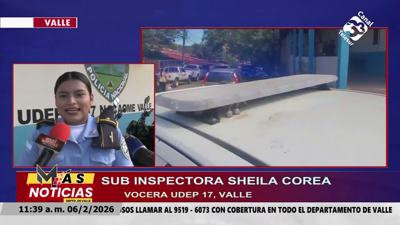 La sub inspectora auxiliar Sheila Corea da a conocer el resumen de novedades de parte de la UDEP-17 