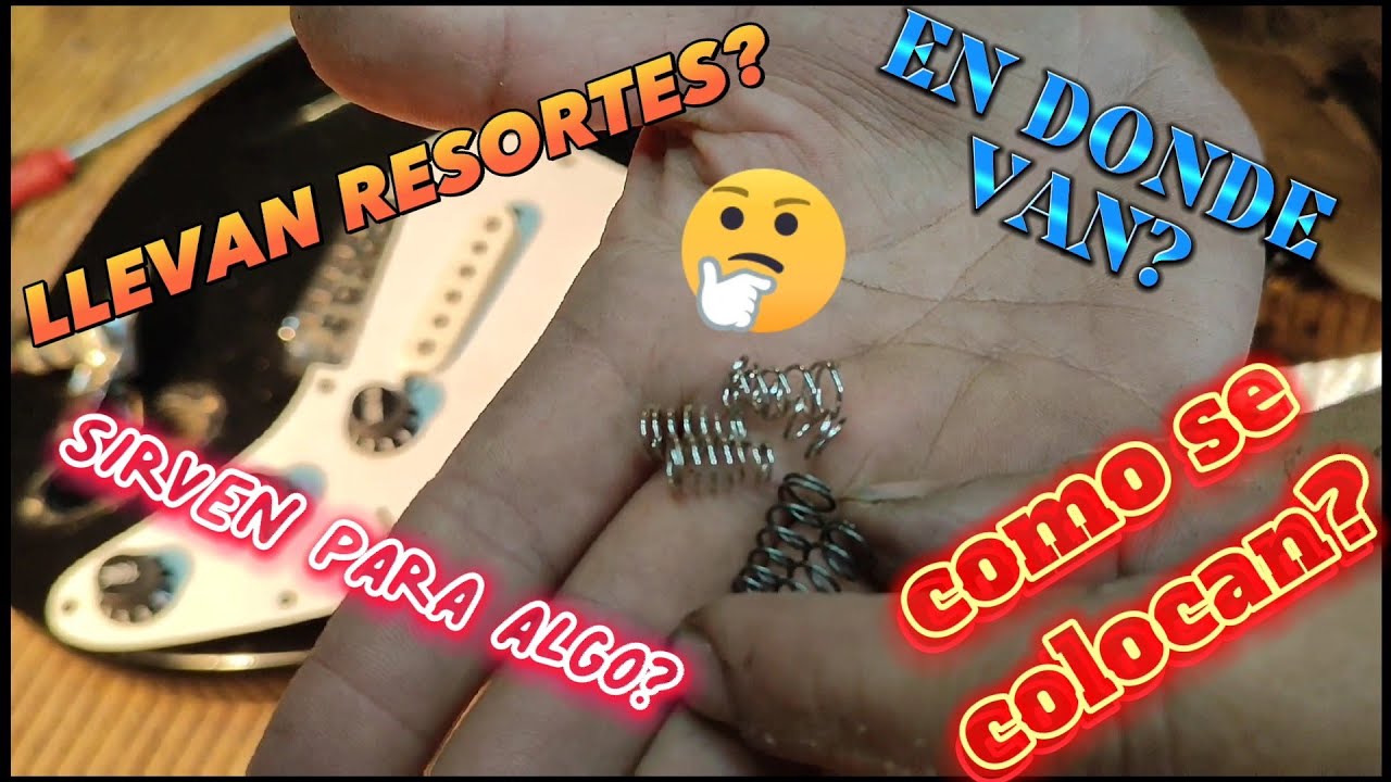 🎸🤔COMO, DONDE Y PARA QUE SIRVEN LOS RESORTES DE LAS PASTILLAS, MICRÓFONOS, PICKUPS, CÁPSULAS?🤔🎸
