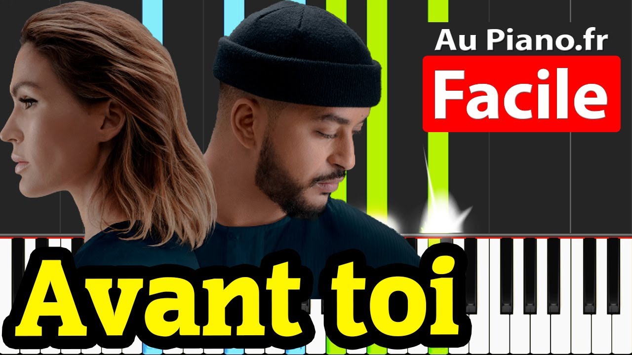 VITAA & SLIMANE - Avant toi Tutorial Piano Facile Cover Karaoké